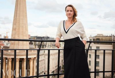 Laura Kuenssberg poses for Vogue as she tells of online abuse experience