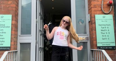 Big-hearted schoolgirl donates hair to raise funds for children's charity