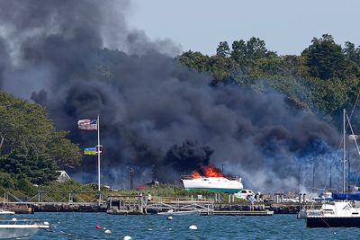 Massachusetts marina fire, sparked by gas vapors, accidental