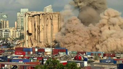 New silo collapse in blast-ravaged Beirut port