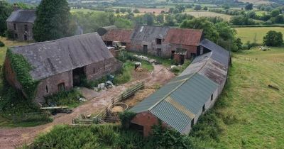 Chance to convert a collection of empty barns in Wales’ most expensive county into four dream homes