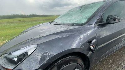 Must-See Video: Tesla Model 3 Destroyed In A Massive Hailstorm