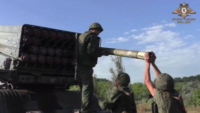 So-Called DPR Claims Grad MLRS Artillery Hit Ukrainian Positions Near Avdiivka