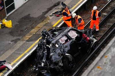 ‘Like a horror movie’: Uber driver’s narrow escape from fatal collision which left car on Tube tracks