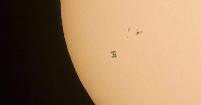 Incredible photo taken in Durham showing International Space Station fly past sun goes viral on Facebook