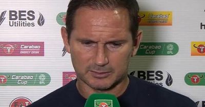 Frank Lampard reacts to Amadou Onana's first start and drops Everton striker hint