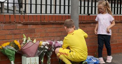 Children hold hands as heartbroken community comes together to pay tribute to Olivia Pratt-Korbel