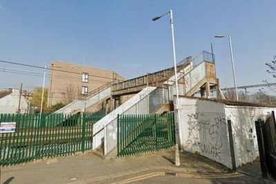 Barking: Horror as man falls through collapsing footbridge onto railway