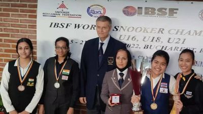 Double podium finish for India in IBSF World Junior Snooker Championships