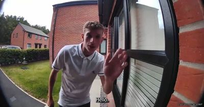 "Hiya mumsy, I'm so p*****": Lad, 18, arrives home NINE HOURS LATE from a drinking session... confessing to his mum via doorbell camera
