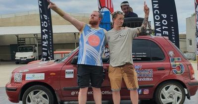From Troon to Tbilisi: Ayrshire cousins conquer Mongol Rally in style as Nissan Micra 'turns heads' in Monte Carlo