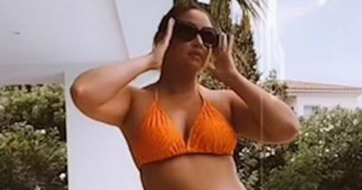 Jacqueline Jossa looks incredible in orange bikini as she shares inspiring body positivity message