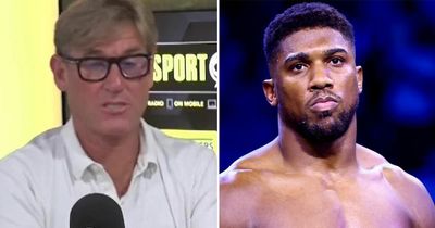 Simon Jordan branded a "coward' for comments about Anthony Joshua's defeat