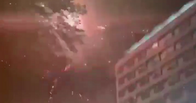 PSV ultras give Rangers wake up call as fans let off fireworks outside hotel in revenge mission