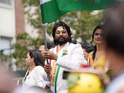 When a sari-clad Harnaaz Sandhu met an all suited up Allu Arjun