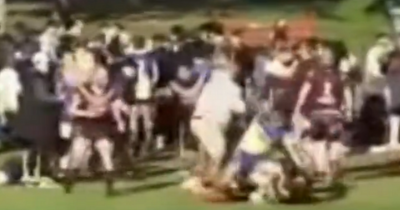 Huge rugby brawl erupts as players and fans clash and 12-year-old boy 'chased and threatened'