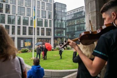 Ukrainians in Scotland 'celebrate democracy' on country's independence day