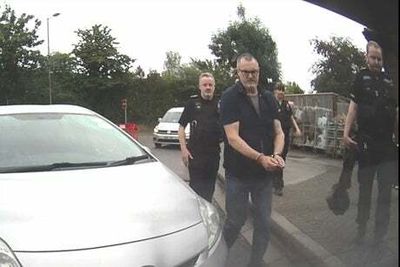 Moment award-winning journalist Peter Macdiarmid arrested after police mistake him for Just Stop Oil activist