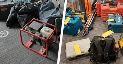 Stolen power tools seized in Bristol as police ask people to collect their items