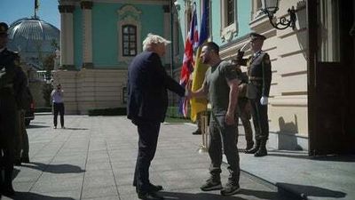 Boris Johnson visits Kyiv on Ukraine’s Independence Day