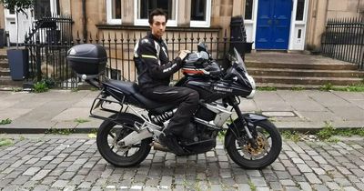 Edinburgh motorcyclist 'threatened with a blade' by masked riders at 40mph