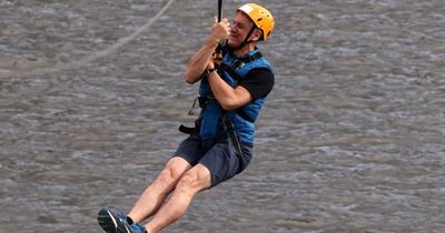 "Launching yourself on a zip line off a bridge 100ft in the air makes you feel alive"