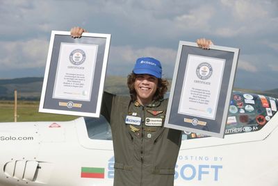 British teenager becomes youngest person to complete solo round-the-world flight