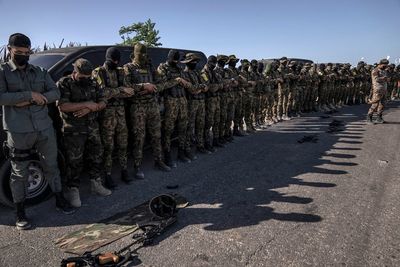 Gaza militants hold parade after latest battle with Israel