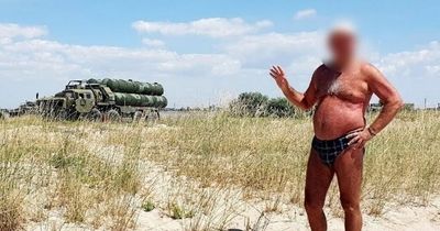 Speedo-wearing tourist inadvertently 'leaks' Russia's defence position in holiday snap