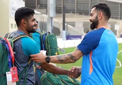 Sports: Virat Kohli meets Babar Azam amidst build up to high voltage clash in Asia Cup 2022