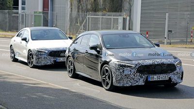 Mercedes CLA, CLA Shooting Brake Facelift Spied With AMG Design Packages