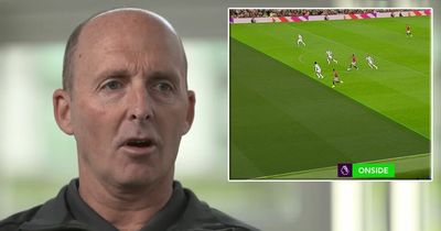 Mike Dean explains why Marcus Rashford goal vs Liverpool is no longer offside due to VAR