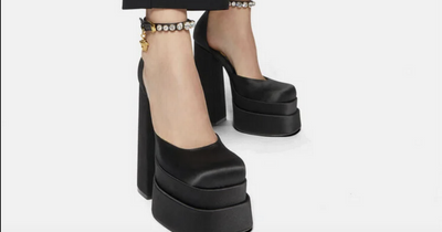 I found £110 dupe of the £1,110 Versace Medusa Aevitas platform pumps