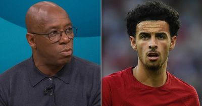 Ian Wright says Curtis Jones was unhappy was his reaction to Manchester United's opening goal vs Liverpool