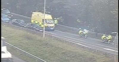 Pedestrian 'seriously' injured in collision with car on M56