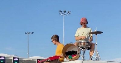 'Ludicrous' queues at Calais see band stage impromptu gig on roof of van