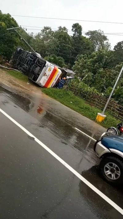 Tragedy Strikes Bus Tumbled By Tropical Storm