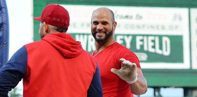 Albert Pujols surprised a young Cardinals fan by accepting his request for a jersey exchange