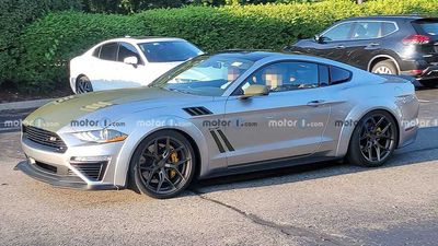 2023 Ford Mustang Roush P-51B Widebody Spied Undisguised In Silver
