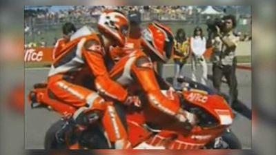 Here's Video Of Michael Schumacher Riding The Ducati X2 With Randy Mamola