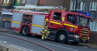 Blaze breaks out in derelict building next to chocolate shop