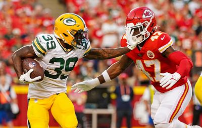 Packers rookie RB Tyler Goodson spins away for 24-yard touchdown run vs. Chiefs