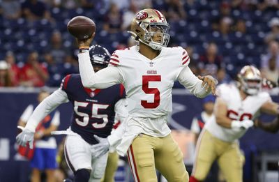 Trey Lance’s preseason is over after 3 series vs. Houston