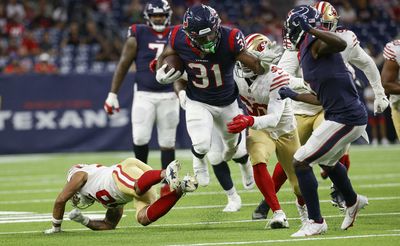 Texans rookie RB Dameon Pierce made sure he was ready to meet the 49ers’ challenge