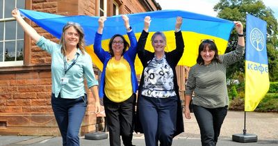 Show of solidarity across Dumfries and Galloway for Ukrainian Independence day