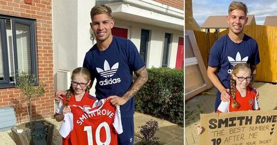 Emile Smith Rowe pays "dream" visit to surprise Arsenal fan, 9, who asked for shirt