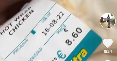 Dumbfounded Dubliner says chicken wrap must be 'made of gold' after paying nearly €9