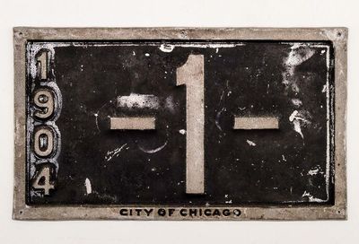 A rare, first-of-its kind Chicago license plate is up for auction