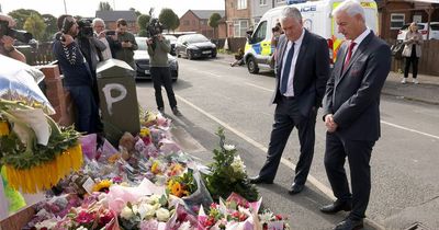 Everton and Liverpool legends leave floral tributes for Olivia Pratt-Korbel