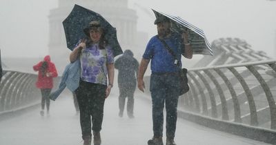 UK finally set for a major deluge as massive rain storm heads toward British coast